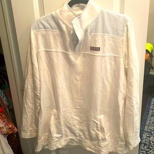 Vineyard Vines Shep Shirt White with Seersucker